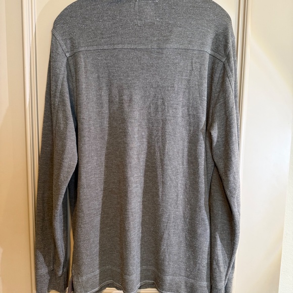 TRUE GRIT Daybreak 1/4 Zip Pullover Top Khaki Brown Gray Size Medium M - Picture 6 of 11